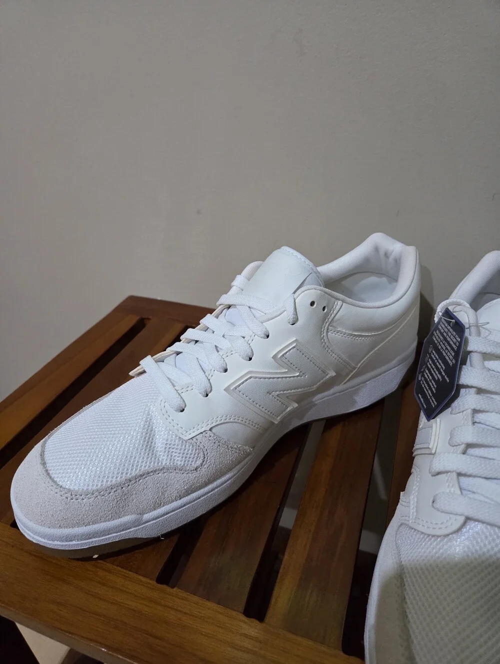 New Balance Men's BB480 Casual White Gray Sneakers Size 13